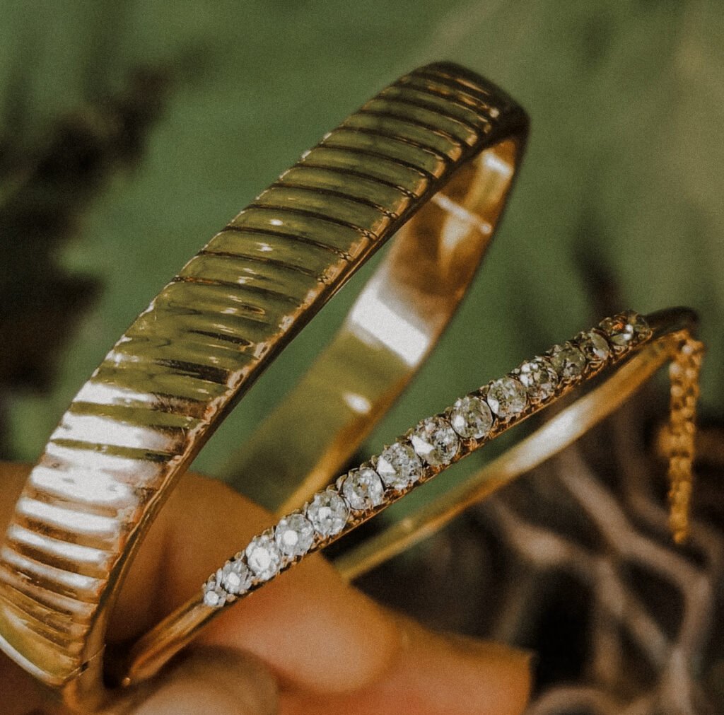 2x diamond bangles