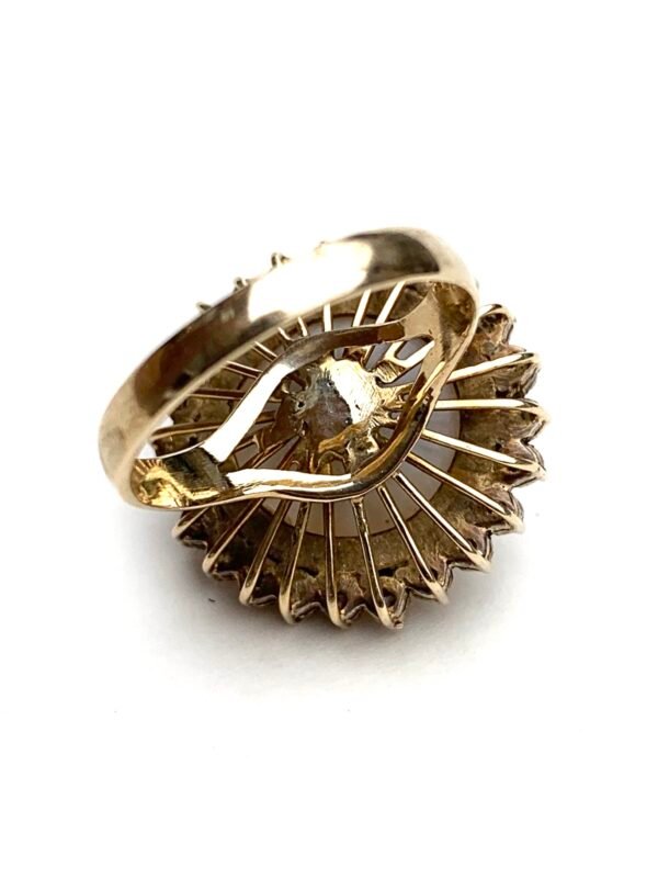 Vintage Mabe Pearl Ring in 14ct Yellow Gold - Image 8