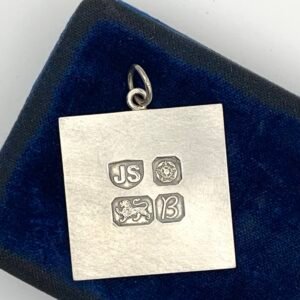 Jack Spencer Sheffield Hallmark Silver Ingot Pendant