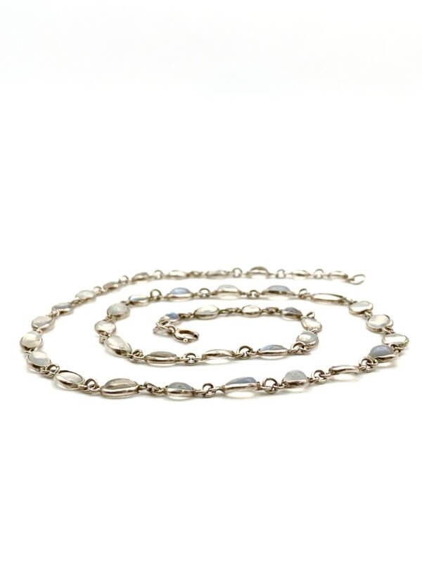 Antique Moonstone Chain in Silver - Image 8
