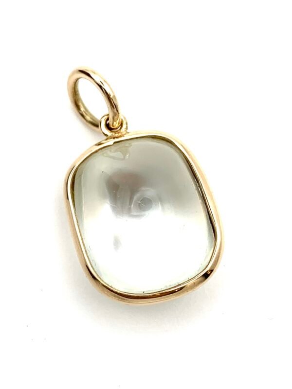 Antique Moonstone Cabochon in 9ct Yellow Gold Mount