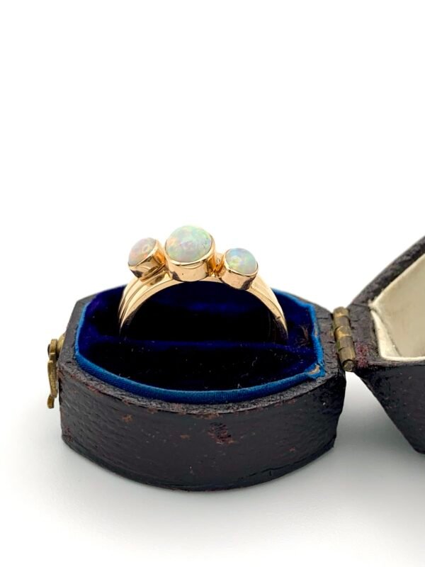 Antique Opal Cabochon Ring Stack x3 - Image 3