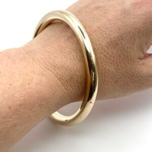 1921 Hollow 9ct Rose Gold Bangle