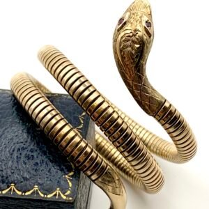 1960 9ct Gold Tubogas Snake Bracelet