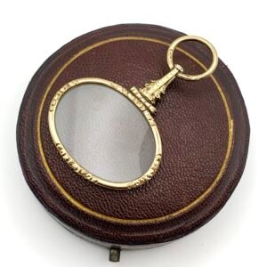 Georgian Gold Skinned Quizzing Glass with Magnifying Lens